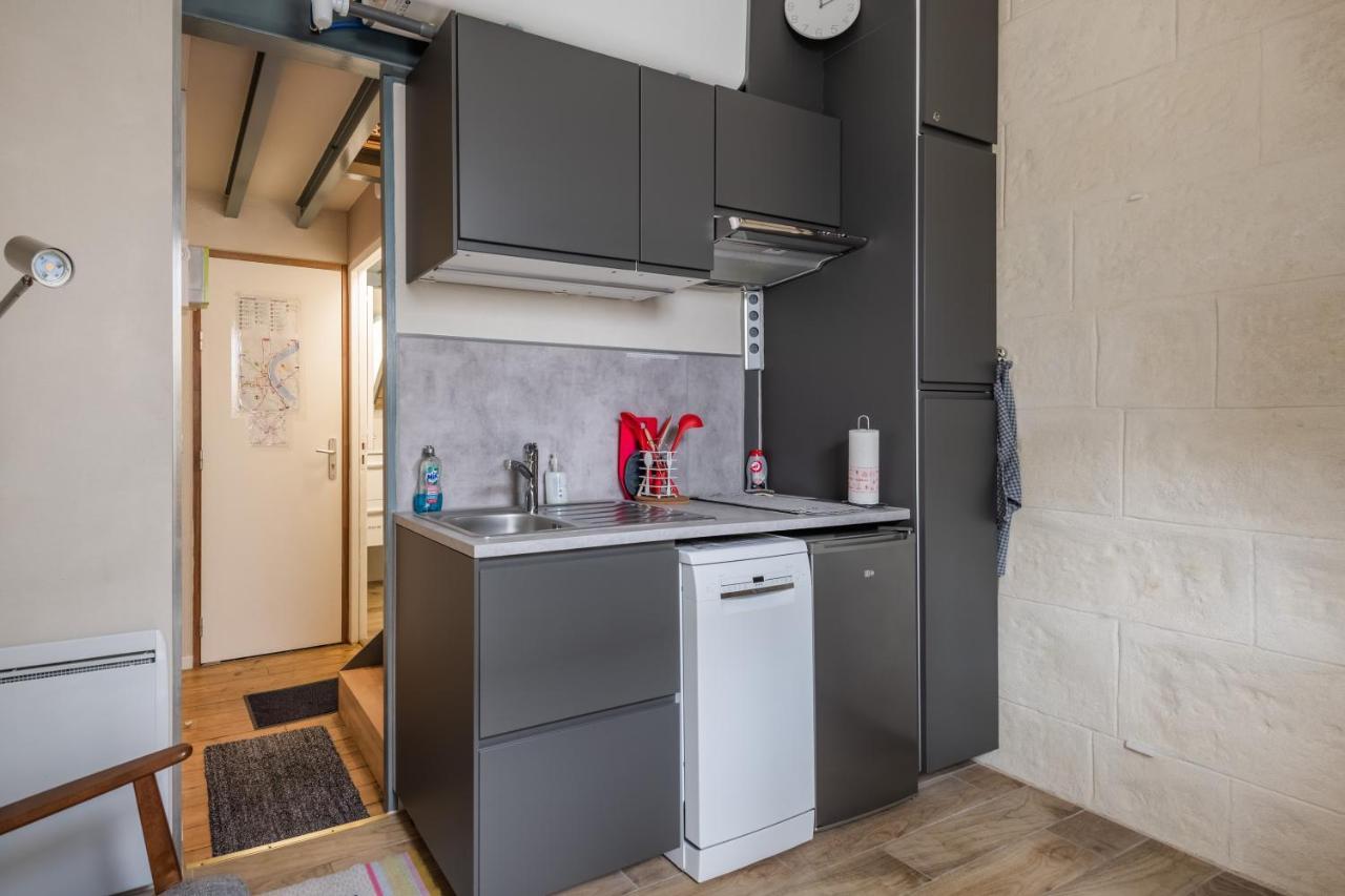 Studio En Duplex-Aircon-Terrasse-Parking-Calme Bordeaux Dış mekan fotoğraf
